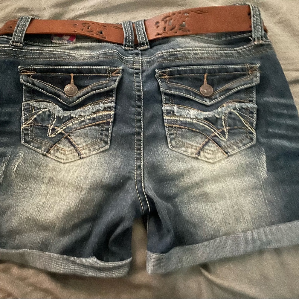 New jeans shorts luscious curvy style wallflower with belt size 11